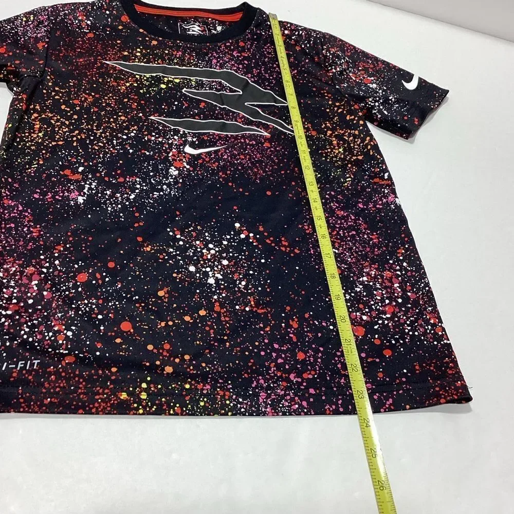 Nike Sports Shirt Medium Youth Ages 10-12 Nike Running Shirt Black  speckled